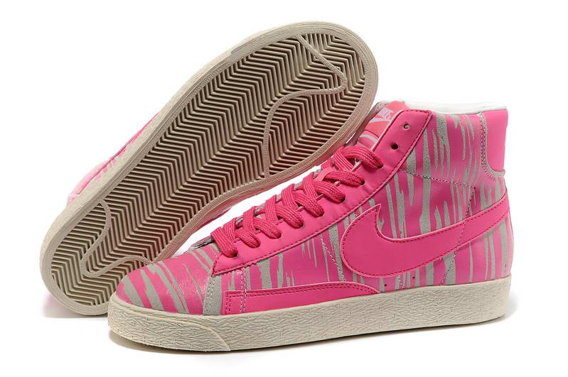Nike Blazer Mid Suede Chaussures Des Femmes Creme Rose